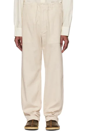 ENGINEERED GARMENTS Pantalon bourgeron blanc cassé