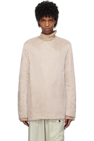 DRIES VAN NOTEN Haut à manches longues rose en organza