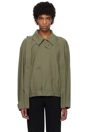 Issey Miyake Blouson kaki en tissu à parachute