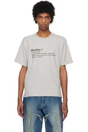 CARNE BOLLENTE T-shirt Bisous & Baguettes gris
