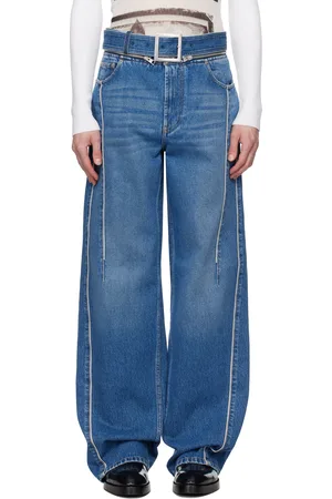 Jean Paul Gaultier Jean bleu à ceinture
