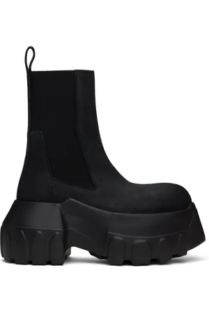Rick Owens Bottines Beatle noires à semelle Tractor et à plateforme épaisse - Hollywood
