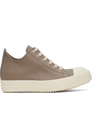 Rick Owens Baskets basses taupe - Hollywood