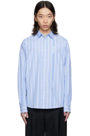 Jacquemus Chemise Simon bleu et blanc - La casa