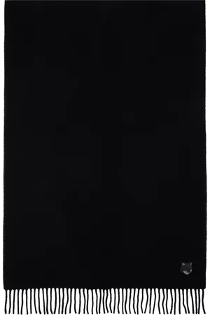 Maison Kitsuné Écharpe noire à logo de renard