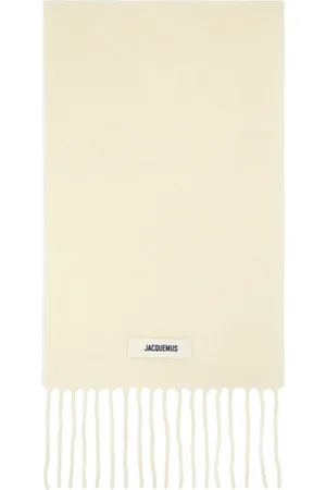 Jacquemus Écharpe Carro blanc cassé