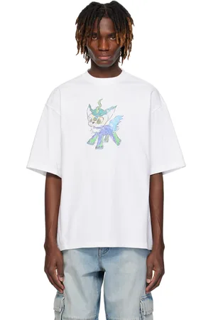 We11 Done T-shirt blanc à image