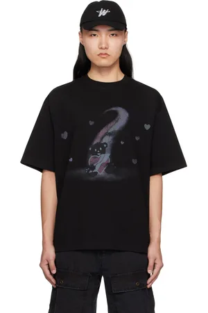 We11 Done T-shirt noir à image d