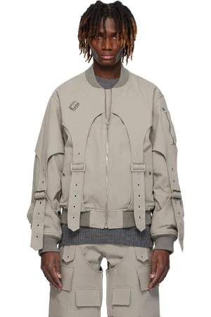 We11 Done Blouson aviateur MA-1 étagé gris
