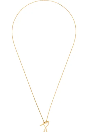 Ami Collier doré en chaine à fermoir à logo Ami de cœur