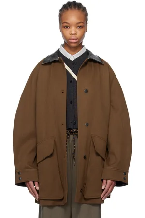 CORDERA Blouson de style trench court brun