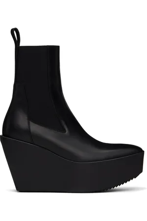 Rick Owens Bottines Beatle Sliver noires à plateforme - Hollywood
