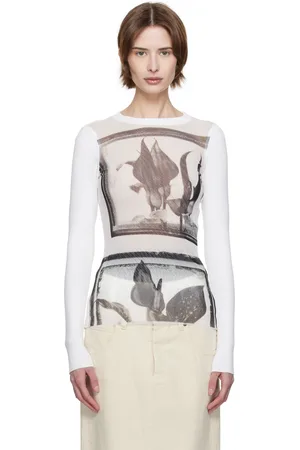 Jean Paul Gaultier T-shirt blanc à images