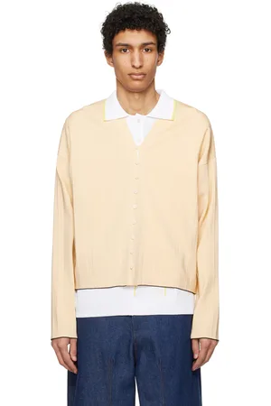 Jacquemus Cardigan jaune à plissures - Les sculptures
