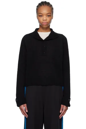 CORDERA Polo noir en bébé alpaga