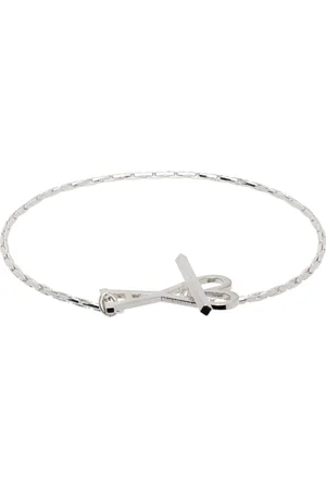 Ami Bracelet-chainette argenté en laiton à ferrure à logo Ami de cœur