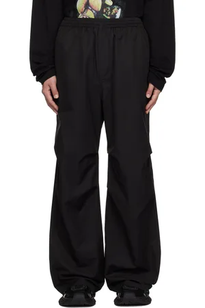 We11 Done Pantalon de survêtement noir à logo