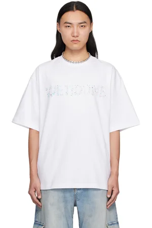We11 Done T-shirt blanc à logo