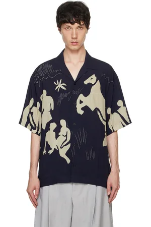 Jacquemus Chemise Jean bleu marine - La casa
