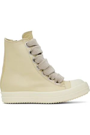 Rick Owens Baskets beiges à laçage surdimensionné - Hollywood