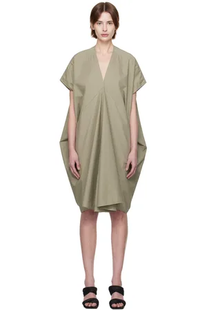 Rick Owens Robe courte à manches courtes TommyKite verte - Hollywood