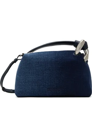 J.W.Anderson Sac bleu à logo et à maillon gourmette