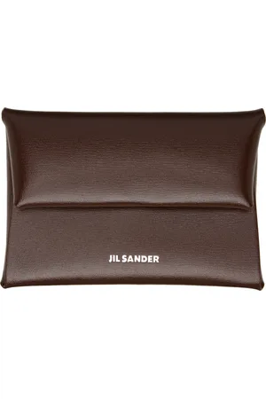 Jil Sander Pochette à monnaie enveloppe brune