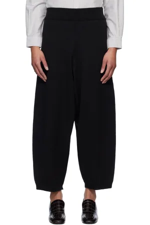CORDERA Pantalon de détente noir en tricot de coton