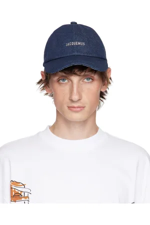 Jacquemus Casquette Gadjo bleu marine en denim - La casa