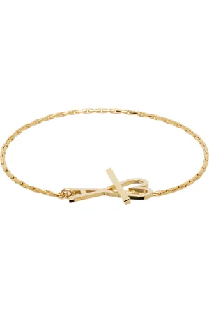 Ami Bracelet doré à ferrure à logo Ami de cœur