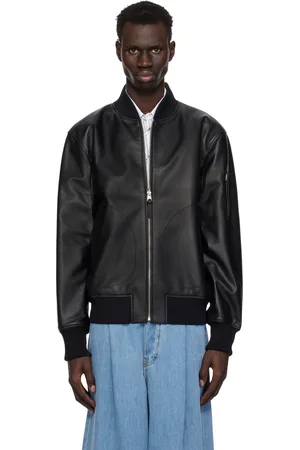 Mackage Blouson réversible Easton-SA noir et kaki en cuir