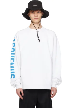 Jacquemus Pull molletonné Typo blanc - La casa