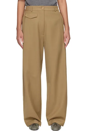 CORDERA Pantalon façon tailleur taupe à poches