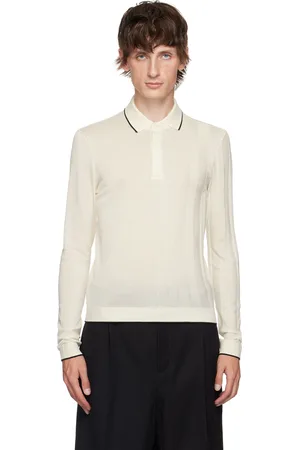 Jacquemus Polo blanc cassé en tricot