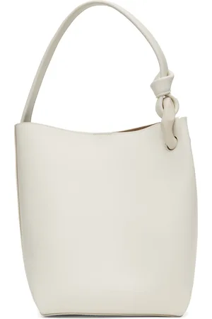 J.W.Anderson Cabas de style seau blanc cassé à logo et à maillon gourmette