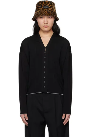 Jacquemus Cardigan noir à plis - Les sculptures
