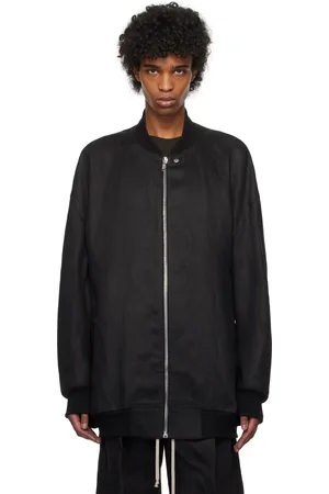 Rick Owens Blouson aviateur surdimensionné noir - Hollywood