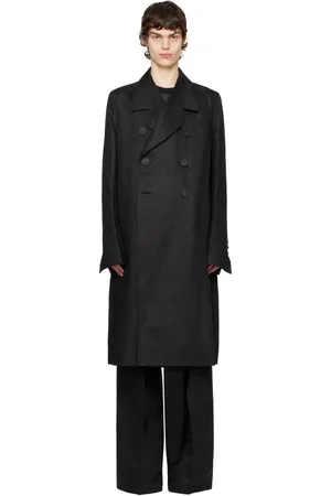 Rick Owens Manteau Officer noir - Hollywood