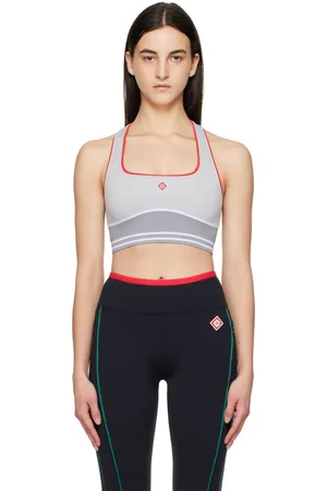 Casablanca Soutien-gorge de sport gris sans coutures