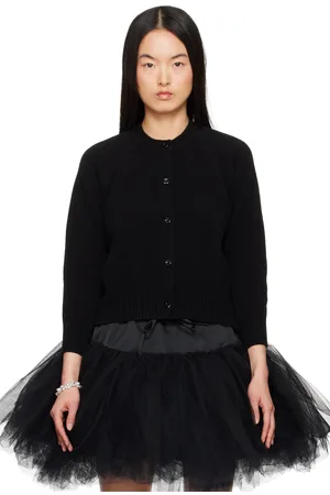 Simone Rocha Cardigan noir à dos ouvert