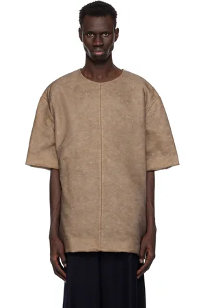 DRIES VAN NOTEN T-shirt rembourré brun