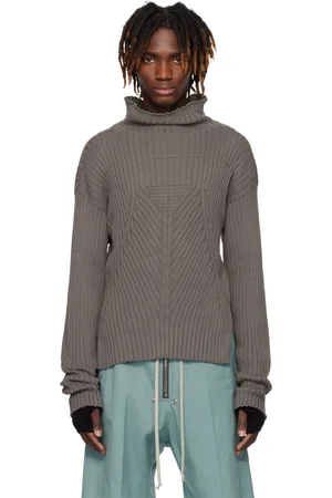 Rick Owens Pull de style tabard gris - Hollywood