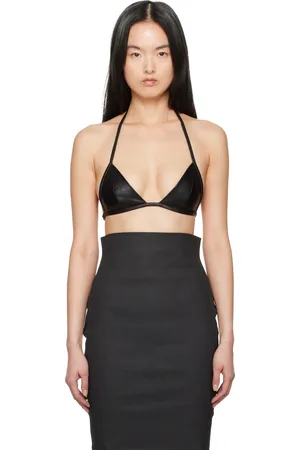 Rick Owens Soutien-gorge noir en cuir - Hollywood