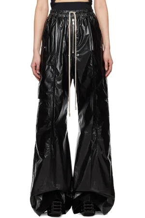Rick Owens Pantalon de détente cargo noir à glissière Bela - Hollywood