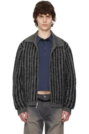 ECKHAUS LATTA Blouson réversible gris et noir