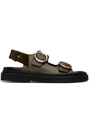 Ami Sandales Fussbet Midi kaki