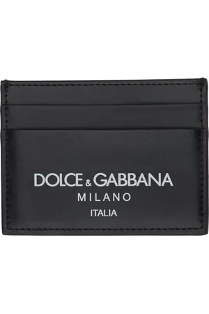 Dolce & Gabbana Porte-carte noir en cuir de veau