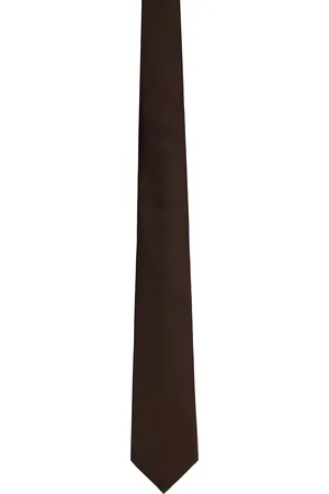 VALENTINO GARAVANI Cravate brune en soie