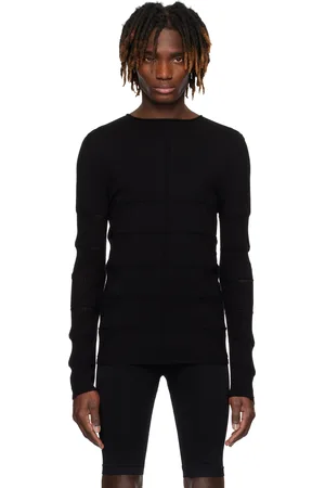 Rick Owens Pull à manches longues noir - Hollywood