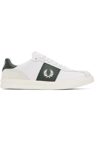 Fred Perry Baskets B4 blanc et vert